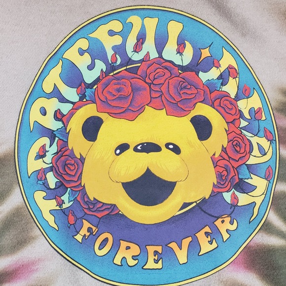 Grateful‎ Dead Dancing Bear Tie Dye Crewneck Sweatshirt Medium MD M - Picture 2 of 7